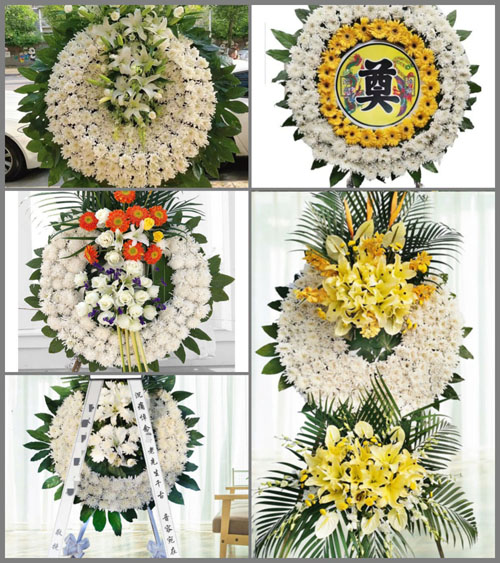 广东东莞市谢岗镇南面村花圈速递